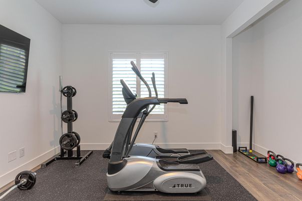 Fitness Equipment, Interior, Wood Texture Flooring