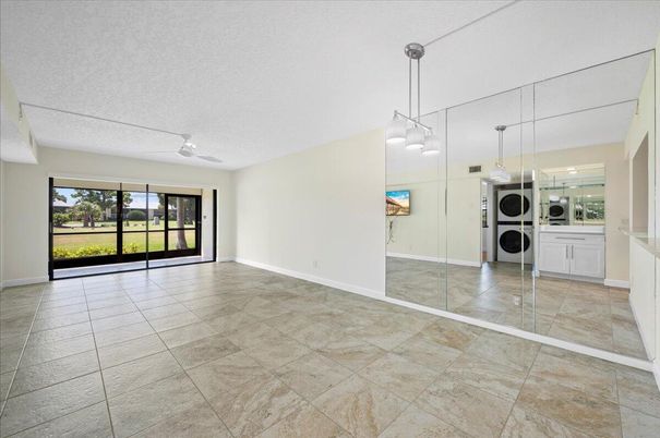 Empty room, Interior, Pendant Lights, Washer