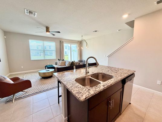 Interior, Kitchen, Living room, Recessed Lighting