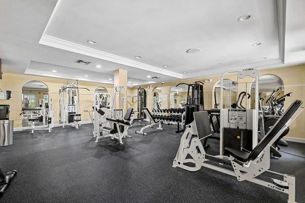 Fitness Equipment, Gym, Interior, Recessed Lighting