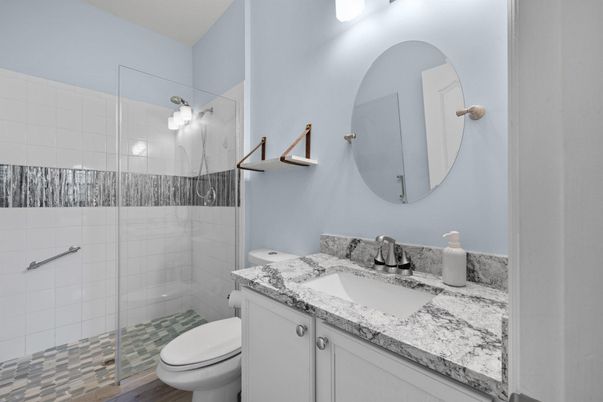 Bathroom, Glass Shower, Interior