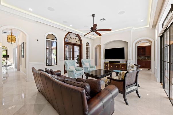 Interior, Living room, Recessed Lighting