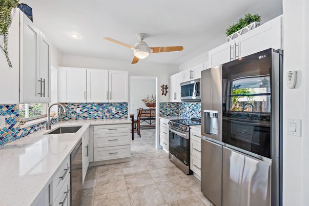 Interior, Kitchen, Recessed Lighting, Stainless Steel Appliances