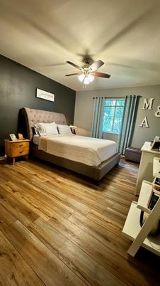 Bedroom, Interior, Wood Texture Flooring