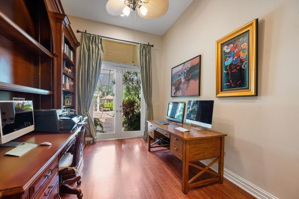 Home Office, Interior, Wood Texture Flooring