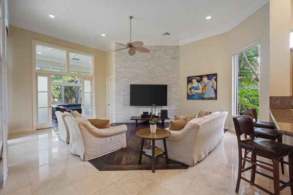 Interior, Living room, Recessed Lighting