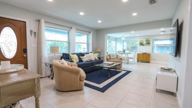 Interior, Living room, Recessed Lighting