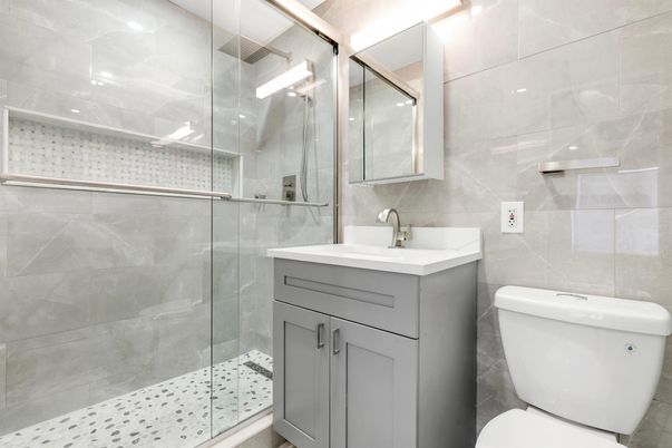 Bathroom, Glass Shower, Interior