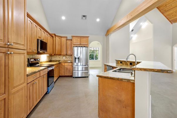 Interior, Kitchen, Recessed Lighting, Stainless Steel Appliances