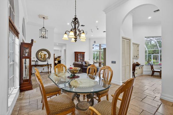 Chandelier, Dining room, Interior, Pendant Lights, Recessed Lighting