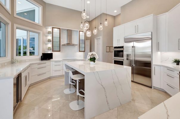 Interior, Kitchen, Pendant Lights, Recessed Lighting, Stainless Steel Appliances