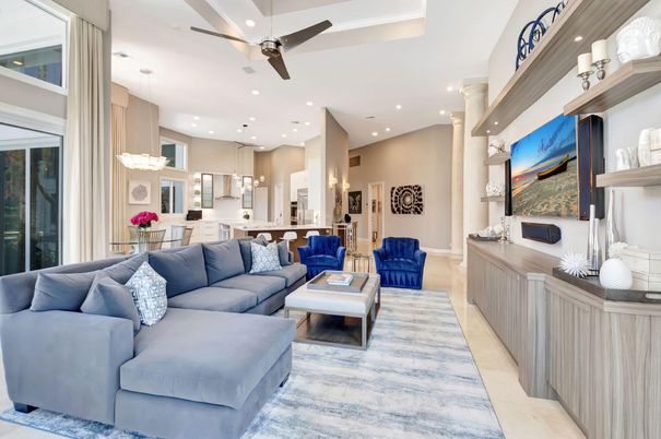 Dining room, Interior, Kitchen, Living room, Pendant Lights, Recessed Lighting