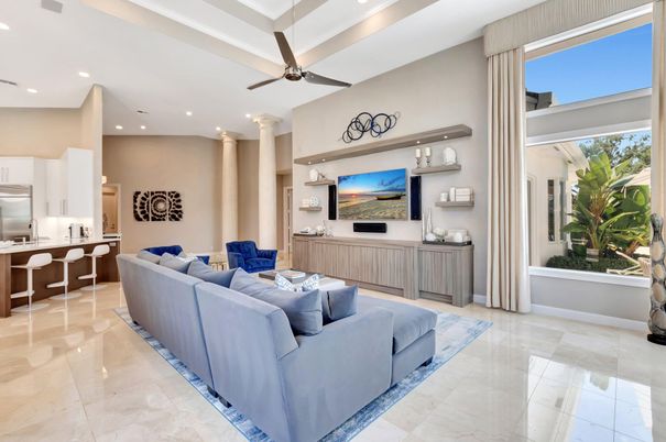 Interior, Living room, Recessed Lighting