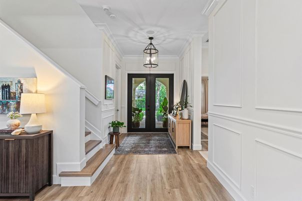 Interior, Pendant Lights, Wood Texture Flooring