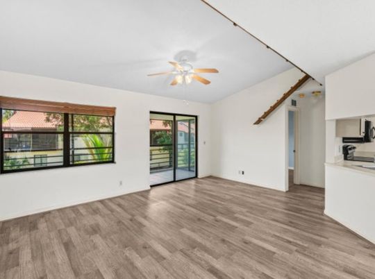 Empty room, Interior, Kitchen, Wood Texture Flooring