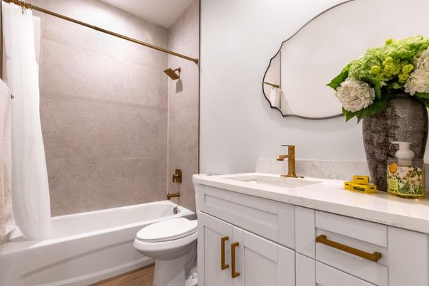 Bathroom, Interior, Wood Texture Flooring