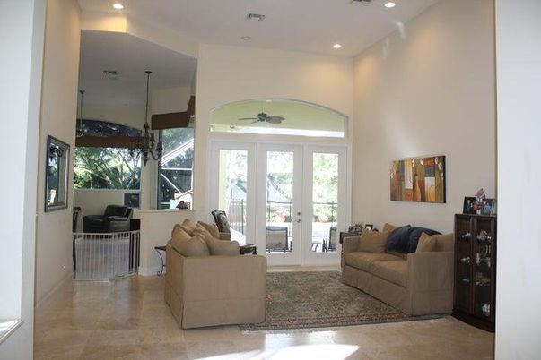 Interior, Living room, Recessed Lighting