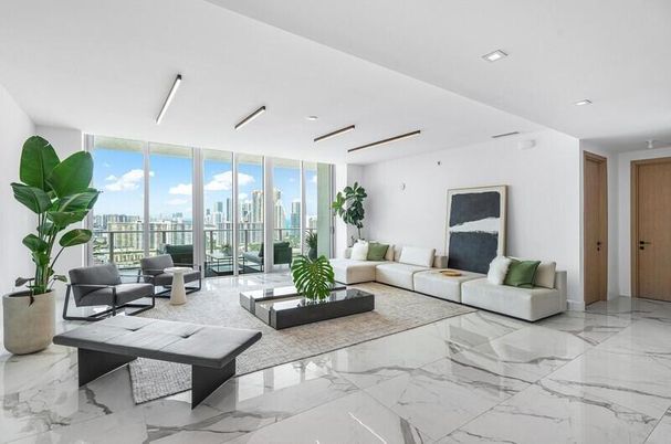 Interior, Living room, Marble, Recessed Lighting