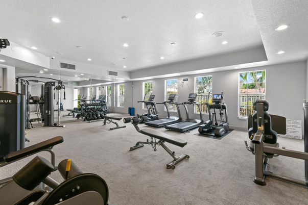 Fitness Equipment, Gym, Interior, Recessed Lighting