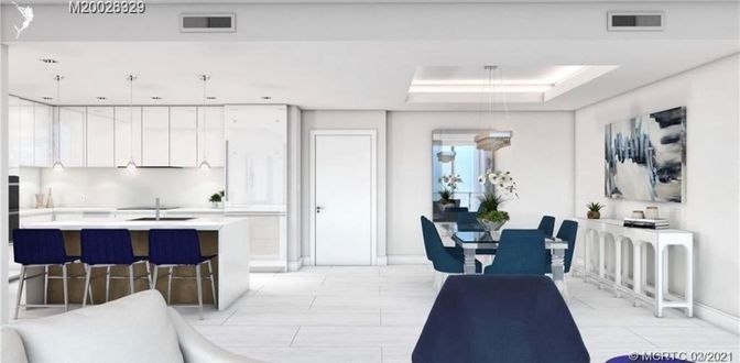 Dining room, Interior, Kitchen, Marble, Pendant Lights
