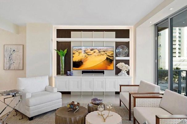 Interior, Living room, Recessed Lighting