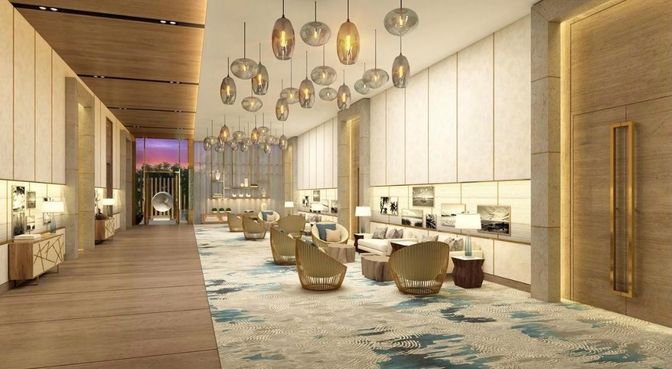 Interior, Living room, Pendant Lights, Wood Texture Flooring
