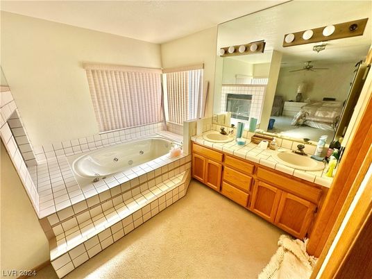 Bathroom, Dual Sink Vanities, Interior, Tile Countertops