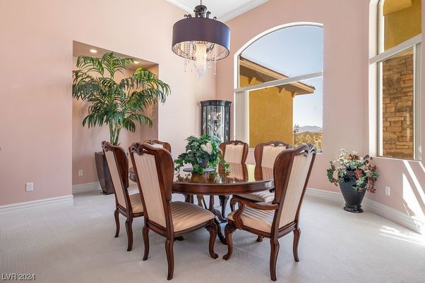 Chandelier, Dining room, Interior, Recessed Lighting