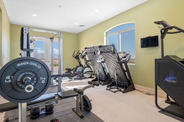 Fitness Equipment, Interior, Recessed Lighting