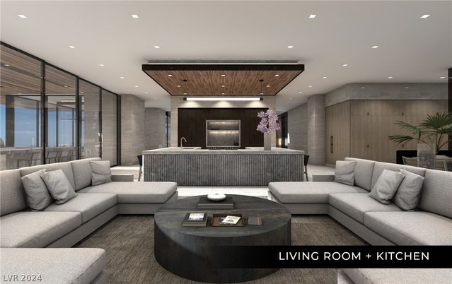 Interior, Living room, Recessed Lighting, Wooden Ceilings