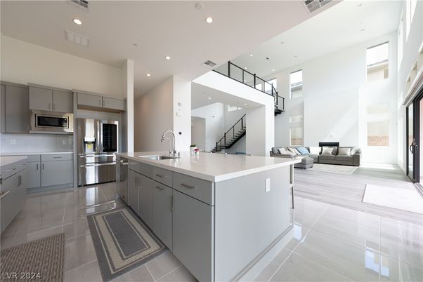 Interior, Kitchen, Recessed Lighting, Stainless Steel Appliances