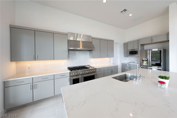 Interior, Kitchen, Recessed Lighting, Stainless Steel Appliances