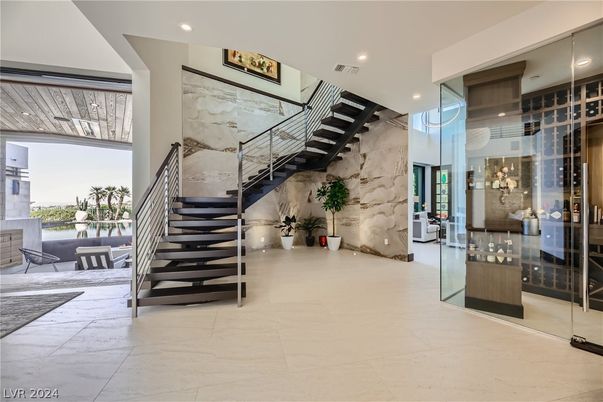 Interior, Marble Walls, Recessed Lighting