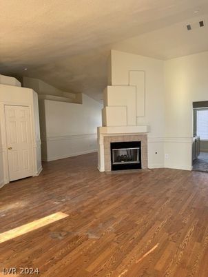Empty room, Fireplace, Interior, Wood Texture Flooring