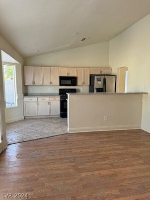 Interior, Kitchen, Wood Texture Flooring