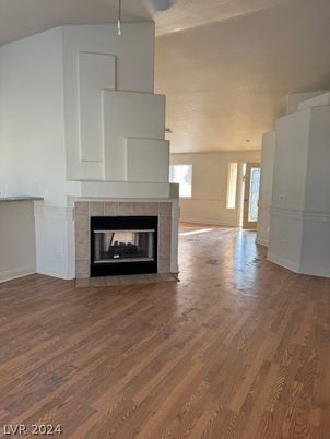 Empty room, Fireplace, Interior, Wood Texture Flooring