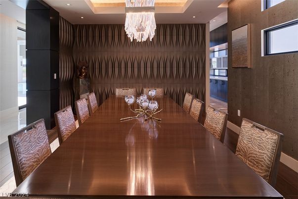 Chandelier, Dining room, Interior, Recessed Lighting