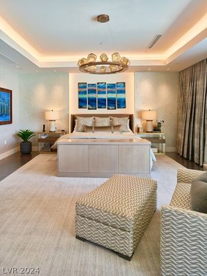 Bedroom, Interior, Pendant Lights, Recessed Lighting