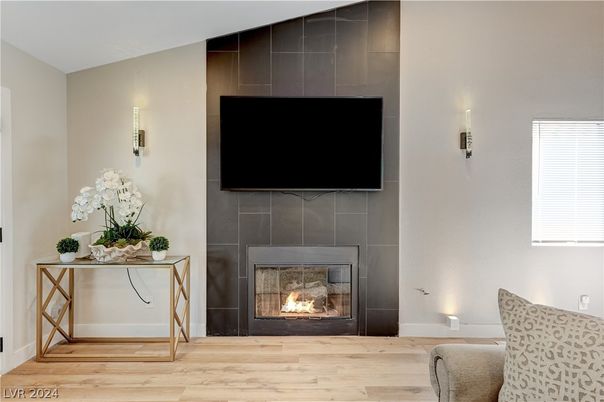 Fireplace, Interior, Wood Texture Flooring