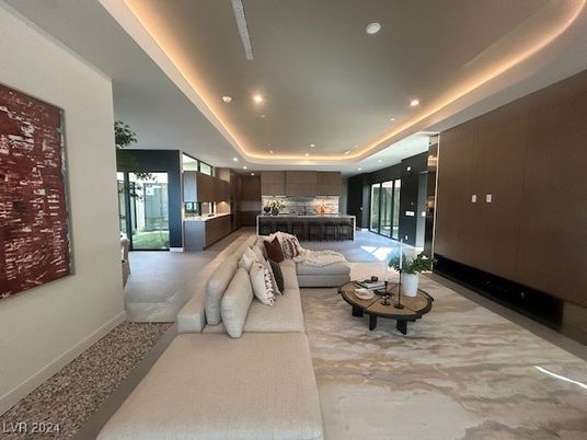 Interior, Living room, Recessed Lighting