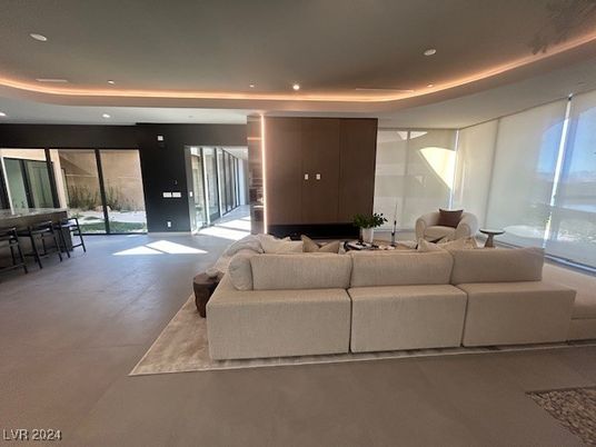 Interior, Living room, Recessed Lighting