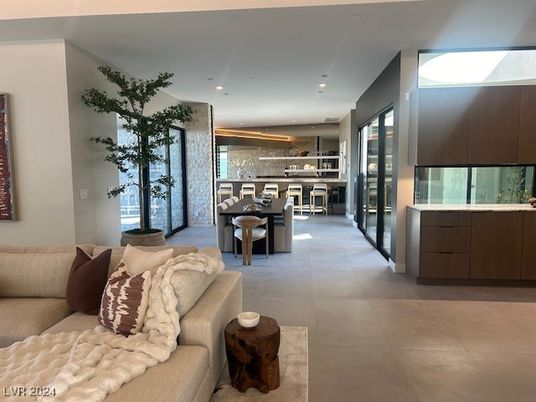 Dining room, Interior, Kitchen, Living room, Recessed Lighting, Stainless Steel Appliances