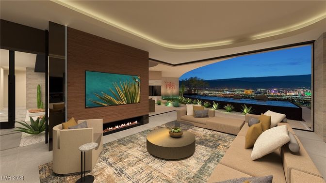 Fireplace, Interior, Living room, Water