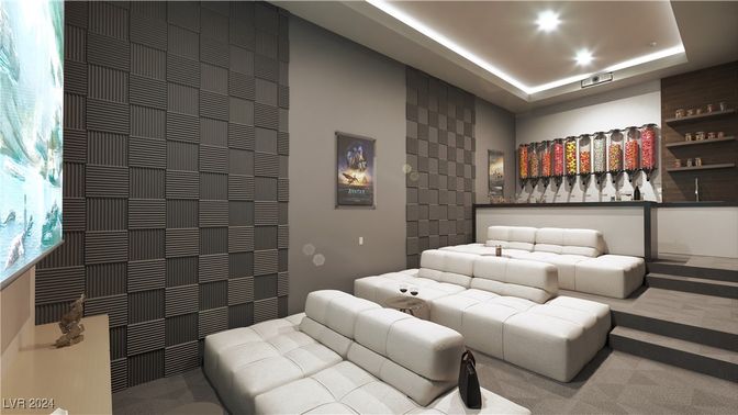 Interior, Recessed Lighting, Theatre Room