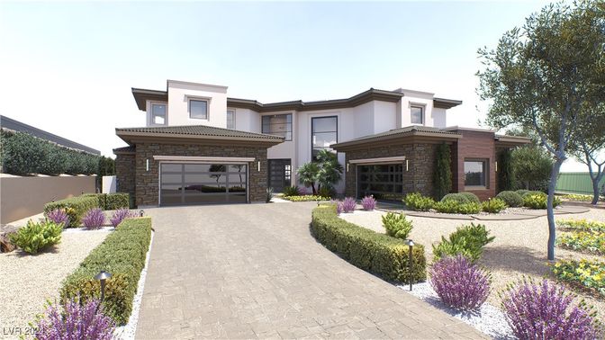 Attached, Exterior, Facade, Brick Facade, Mediterranean