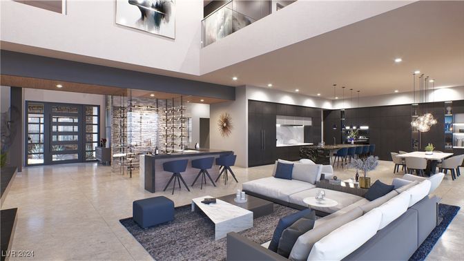 Dining room, Interior, Kitchen, Living room, Pendant Lights, Recessed Lighting