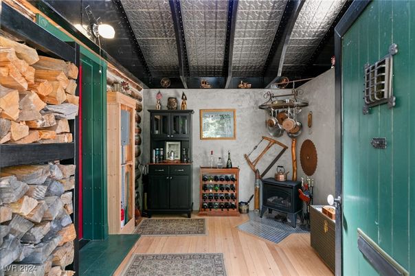 Fireplace, Interior, Wood Texture Flooring
