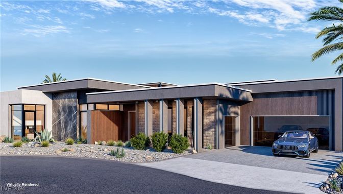 Attached, Exterior, Facade, Modern