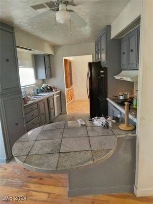 Interior, Kitchen, Wood Texture Flooring