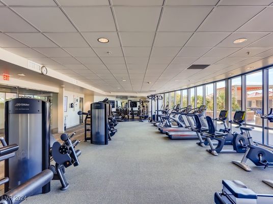 Fitness Equipment, Gym, Interior, Recessed Lighting